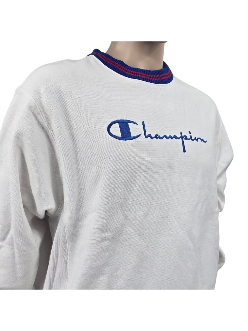 Champion Vintage Reverse Weave Spellout Logo Crewneck Sweatshirt, Mean's Medium